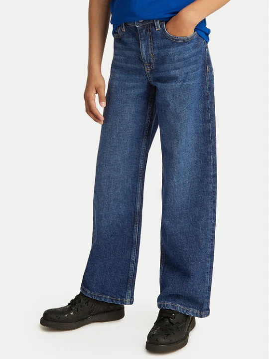 Zdjęcie produktu Calvin Klein Jeans Jeansy IG0IG02710 Granatowy Wide Leg