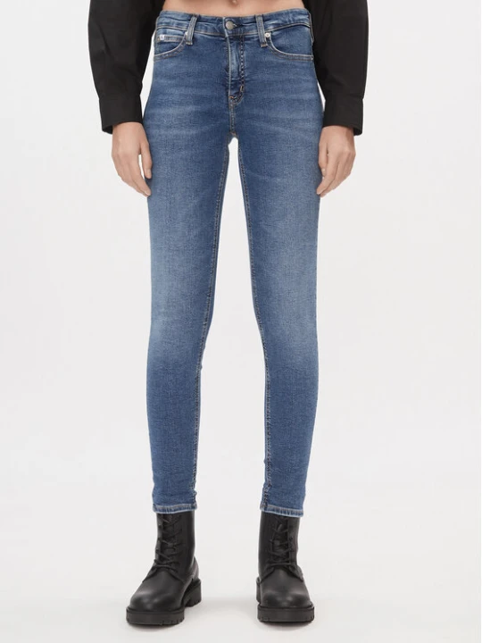 Zdjęcie produktu Calvin Klein Jeans Jeansy J20J221581 Niebieski Skinny Fit