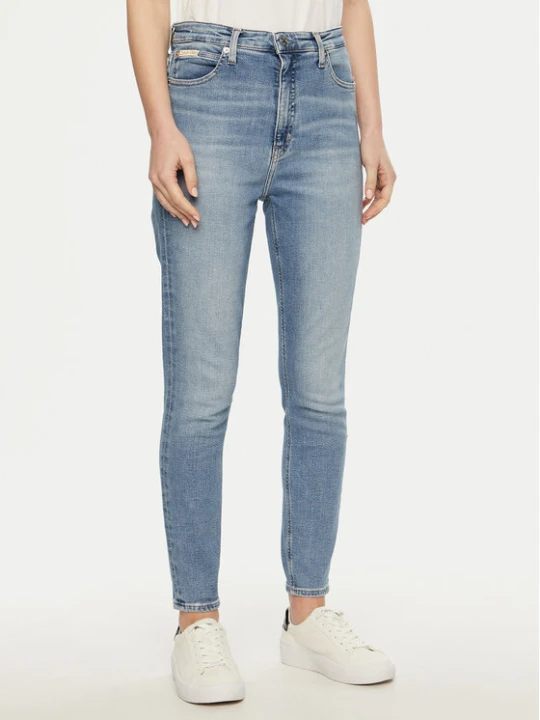 Zdjęcie produktu Calvin Klein Jeans Jeansy J20J224486 Błękitny Super Skinny Fit Niebieski jasny