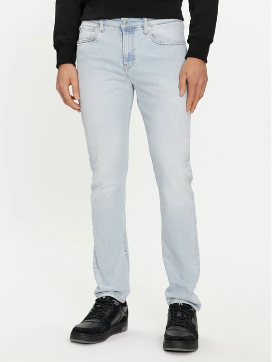 Zdjęcie produktu Calvin Klein Jeans Jeansy J30J324850 Błękitny Skinny Fit Niebieski jasny