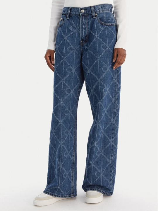 Zdjęcie produktu Calvin Klein Jeans Jeansy Low Rise Baggy LV047D709G Niebieski Loose Fit