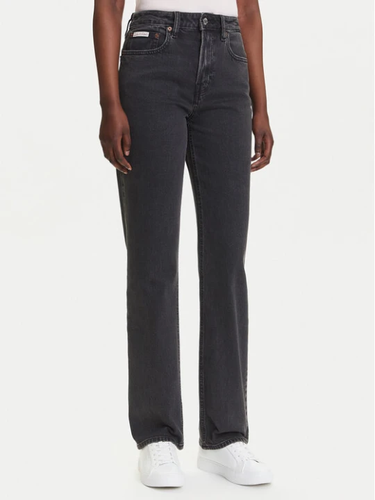 Zdjęcie produktu Calvin Klein Jeans Jeansy LV047B909G Czarny Straight Fit