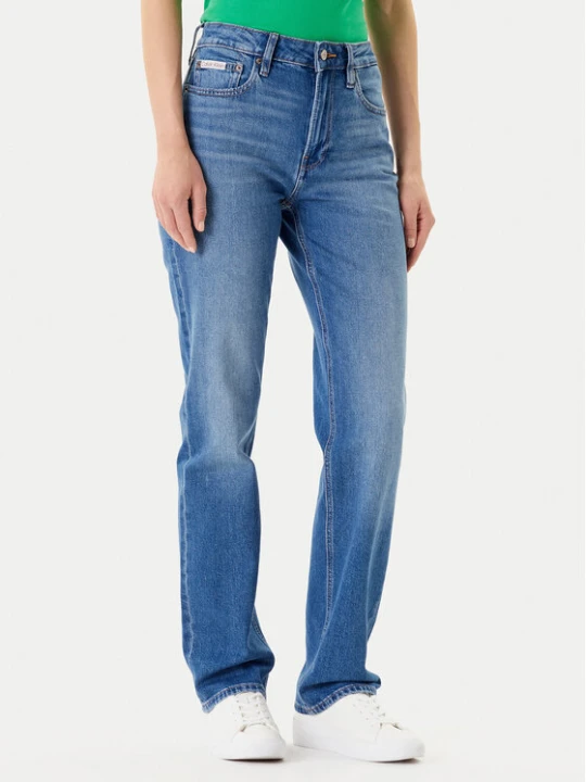 Zdjęcie produktu Calvin Klein Jeans Jeansy LV047B913G Niebieski Straight Fit