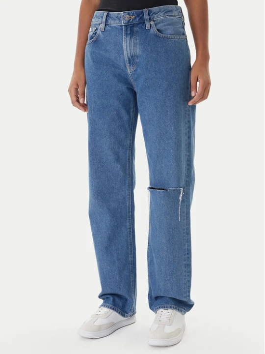 Zdjęcie produktu Calvin Klein Jeans Jeansy LV047E609G Granatowy Straight Fit