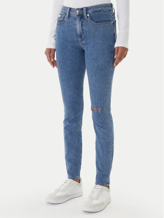 Zdjęcie produktu Calvin Klein Jeans Jeansy LV047E616G Niebieski Skinny Fit