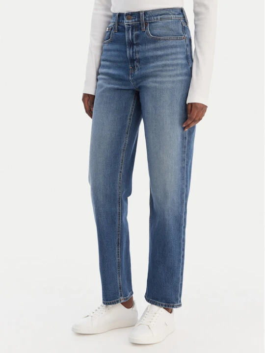 Zdjęcie produktu Calvin Klein Jeans Jeansy LV047E907G Niebieski Taper Fit