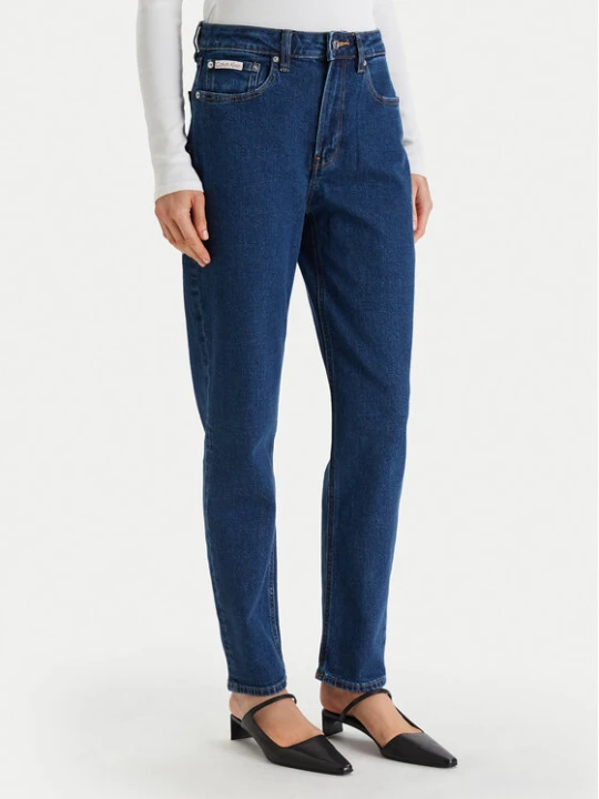 Zdjęcie produktu Calvin Klein Jeans Jeansy LV047F492G Niebieski Mom Fit