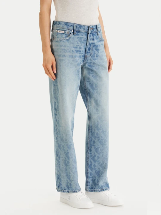 Zdjęcie produktu Calvin Klein Jeans Jeansy LV047F678G Niebieski Straight Fit