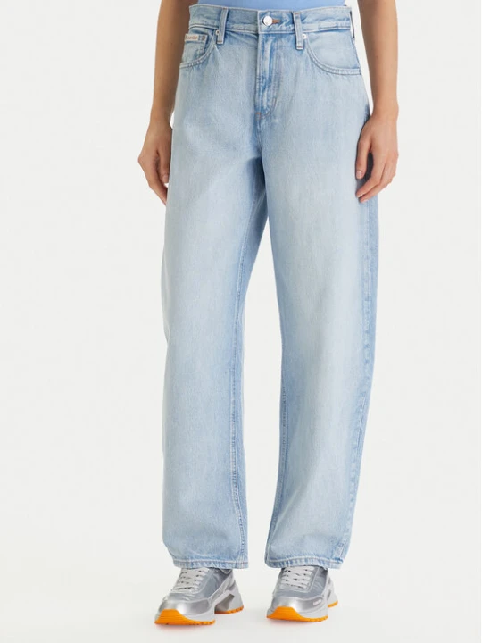 Zdjęcie produktu Calvin Klein Jeans Jeansy LV047F684G Niebieski Barrel Fit