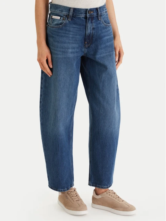 Zdjęcie produktu Calvin Klein Jeans Jeansy LV047F685G Niebieski Barrel Fit