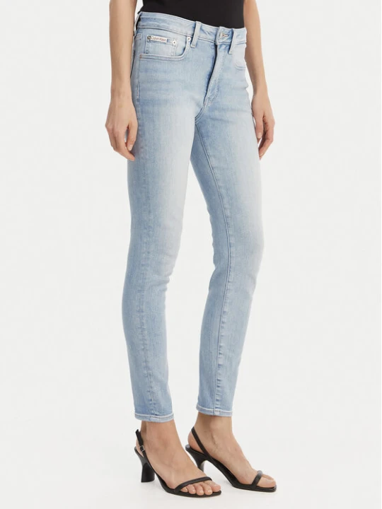 Zdjęcie produktu Calvin Klein Jeans Jeansy LV047F705G Błękitny Skinny Fit Niebieski jasny