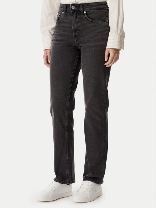 Zdjęcie produktu Calvin Klein Jeans Jeansy LV047F708G Czarny Straight Fit