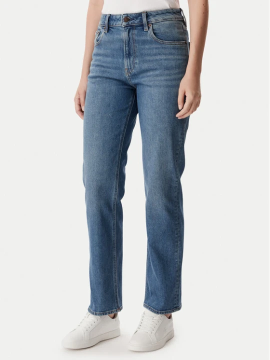 Zdjęcie produktu Calvin Klein Jeans Jeansy LV047F711G Granatowy Straight Fit