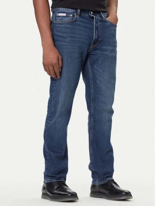 Zdjęcie produktu Calvin Klein Jeans Jeansy LV04LB782G Niebieski Straight Fit