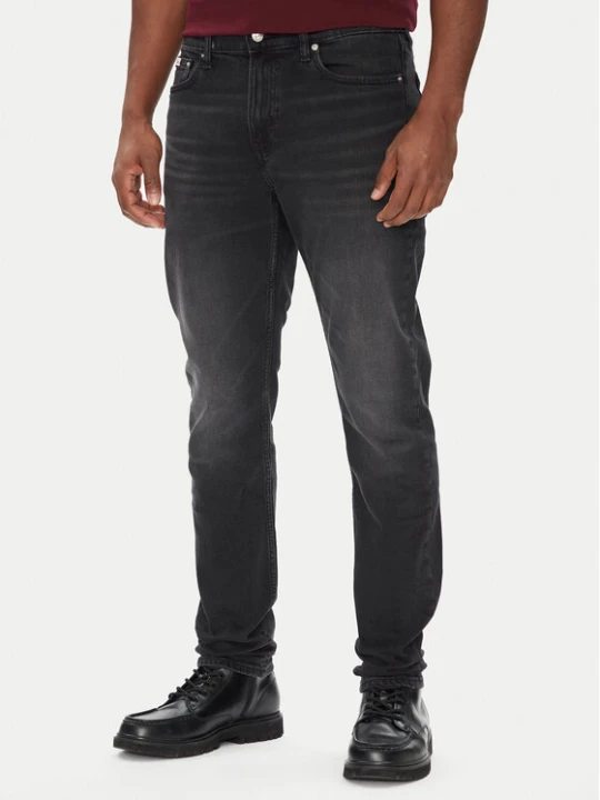 Zdjęcie produktu Calvin Klein Jeans Jeansy LV04RB754G Czarny Slim Taper Fit