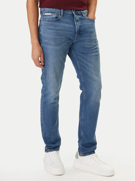 Zdjęcie produktu Calvin Klein Jeans Jeansy LV04RF949G Niebieski Tapered Fit