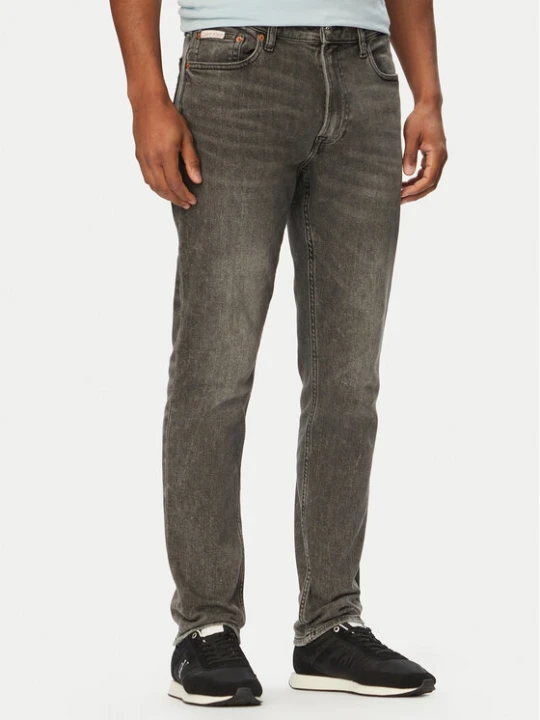Zdjęcie produktu Calvin Klein Jeans Jeansy LV04RG709G Szary ciemny Slim Fit