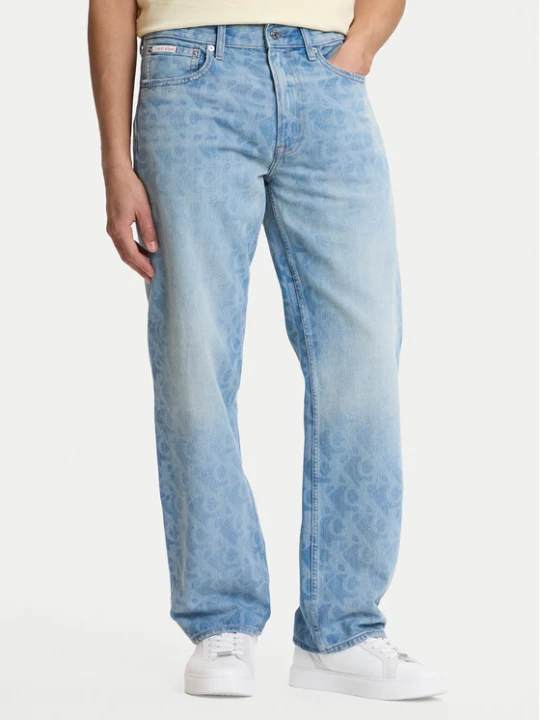 Zdjęcie produktu Calvin Klein Jeans Jeansy LV04RG765G Niebieski Straight Fit