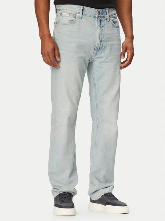 Zdjęcie produktu Calvin Klein Jeans Jeansy LV04RG789G Niebieski jasny Straight Fit