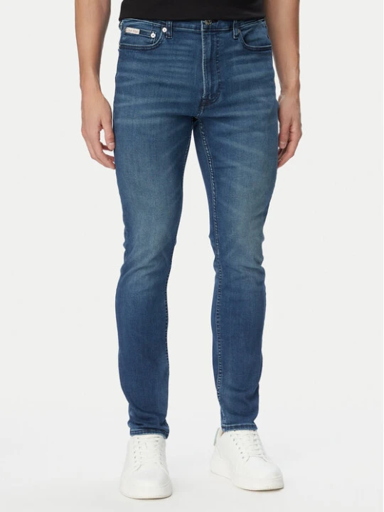 Zdjęcie produktu Calvin Klein Jeans Jeansy LV04RG794G Niebieski Skinny Fit