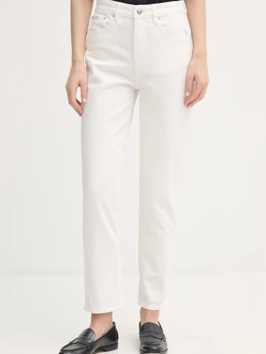 Zdjęcie produktu Calvin Klein Jeans jeansy mom fit damskie beżowy