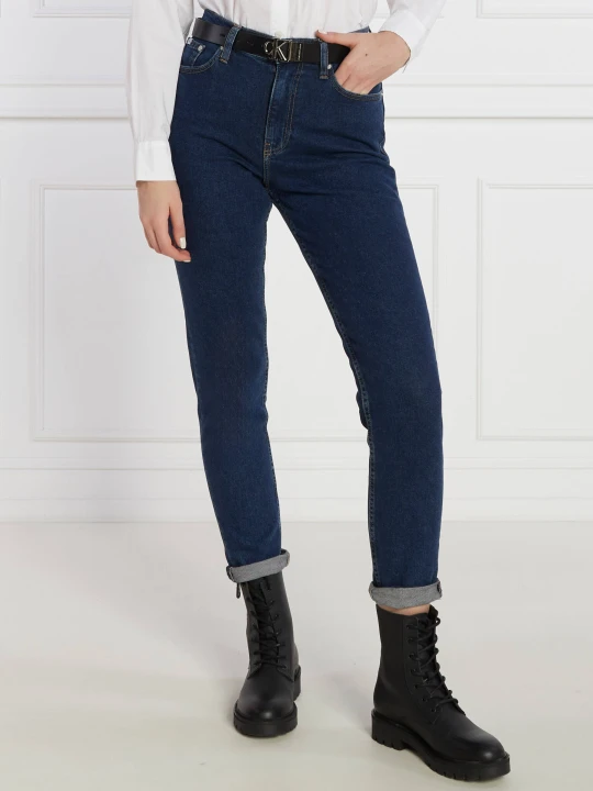 Zdjęcie produktu Calvin Klein Jeans Jeansy MOM JEAN | Slim Fit granatowy