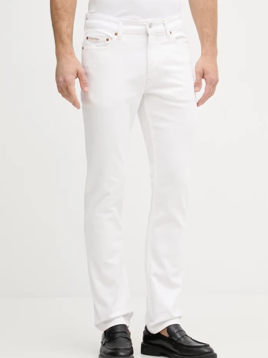 Zdjęcie produktu Calvin Klein Jeans jeansy slim fit męskie biały