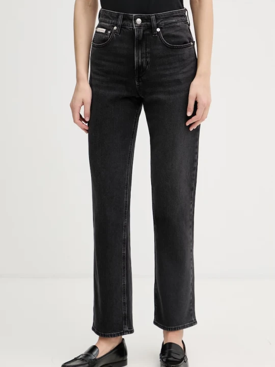 Zdjęcie produktu Calvin Klein Jeans jeansy straight damskie czarny