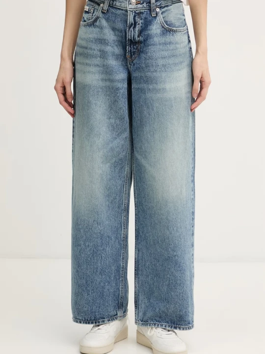 Zdjęcie produktu Calvin Klein Jeans jeansy straight damskie niebieski