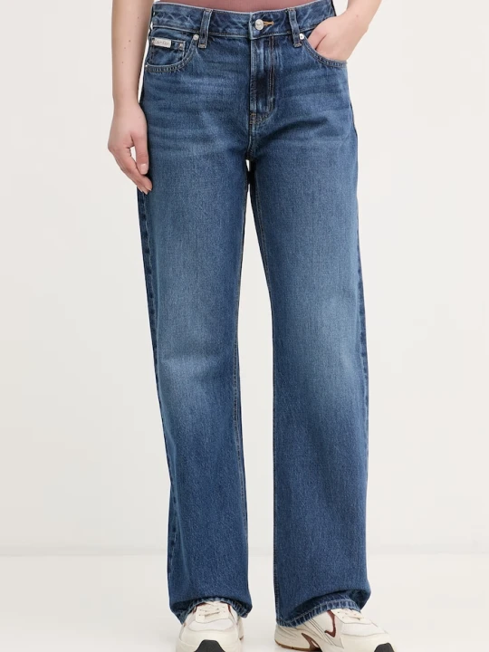 Zdjęcie produktu Calvin Klein Jeans jeansy straight damskie niebieski
