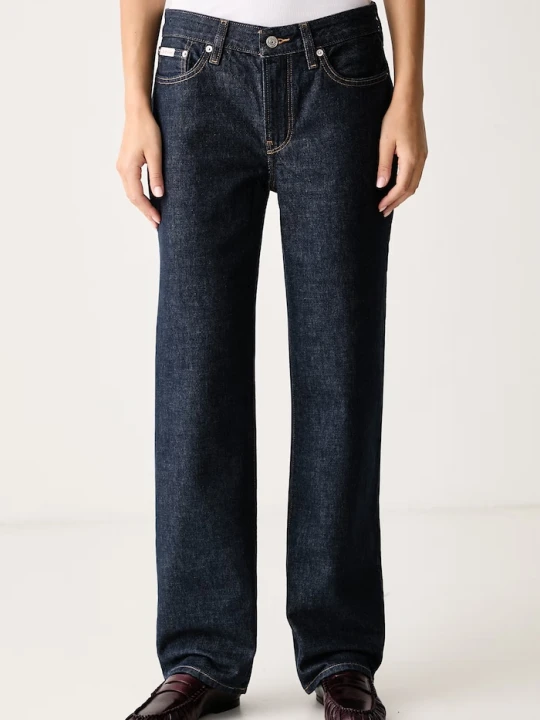 Zdjęcie produktu Calvin Klein Jeans jeansy straight damskie granatowy