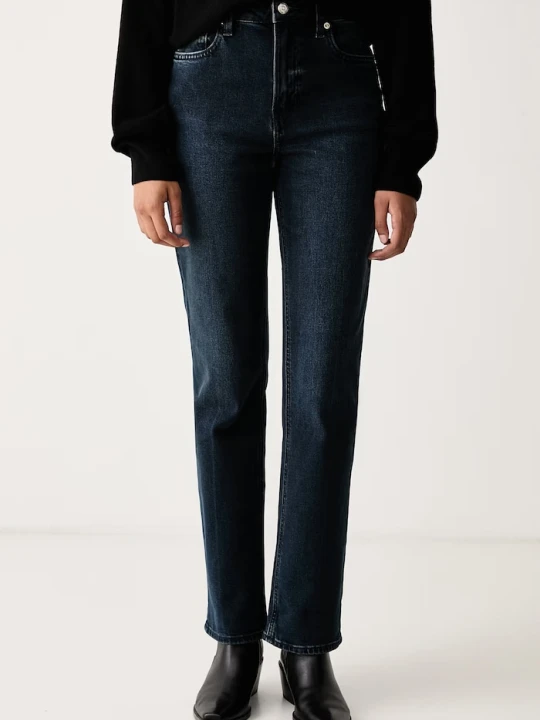 Zdjęcie produktu Calvin Klein Jeans jeansy straight damskie granatowy