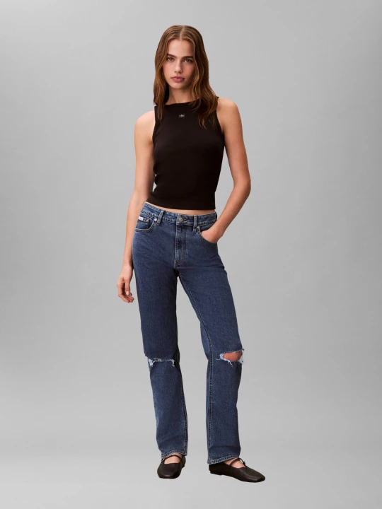 Zdjęcie produktu Calvin Klein Jeans Jeansy | Straight fit | high rise niebieski