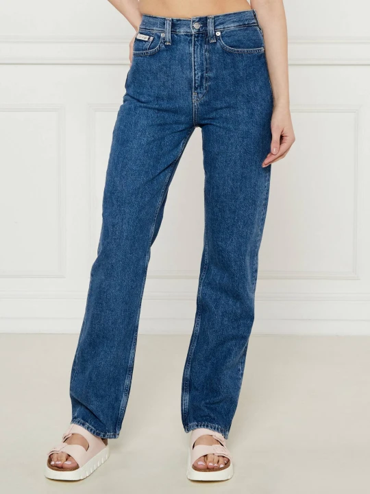 Zdjęcie produktu Calvin Klein Jeans Jeansy | Straight fit | high rise niebieski