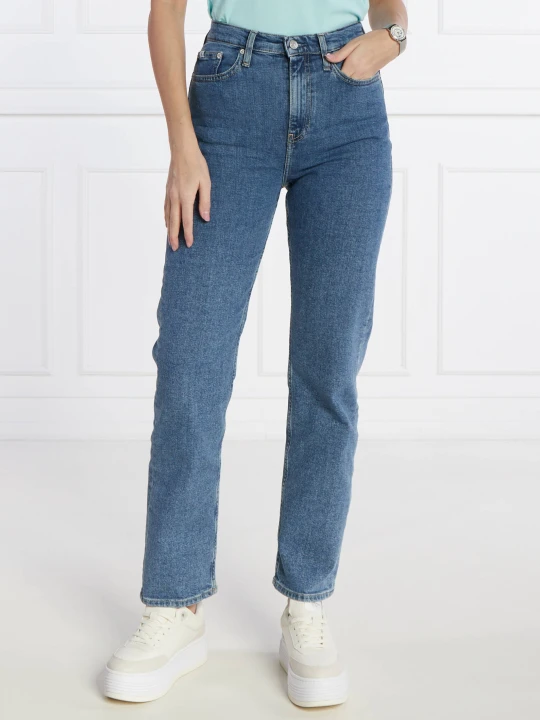 Zdjęcie produktu Calvin Klein Jeans Jeansy | Straight fit | high rise niebieski