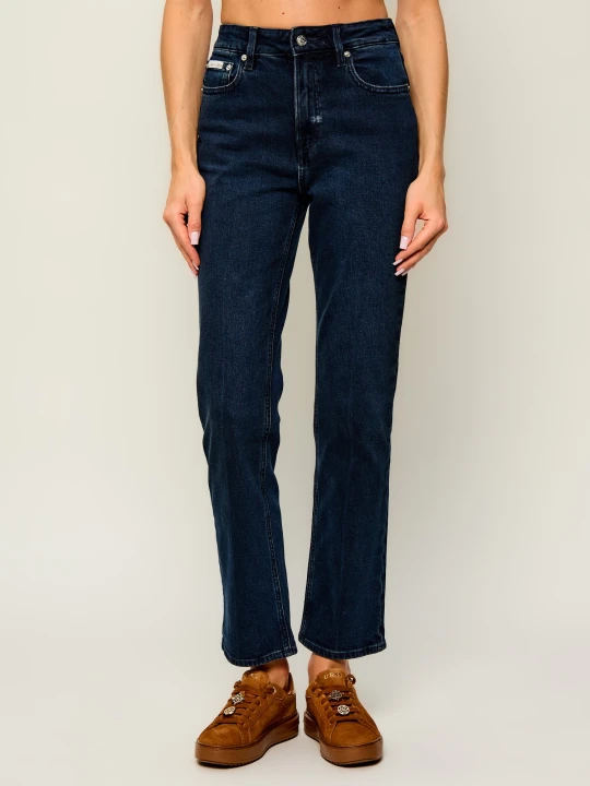 Zdjęcie produktu Calvin Klein Jeans Jeansy | Straight fit | high rise granatowy
