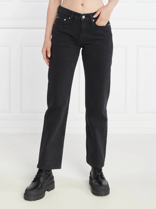Zdjęcie produktu Calvin Klein Jeans Jeansy | Straight fit | low rise czarny