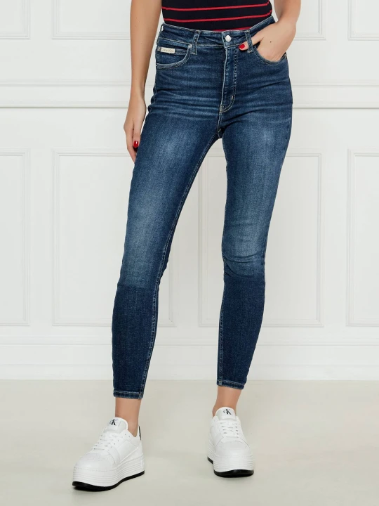 Zdjęcie produktu Calvin Klein Jeans Jeansy | Super Skinny fit | high rise granatowy