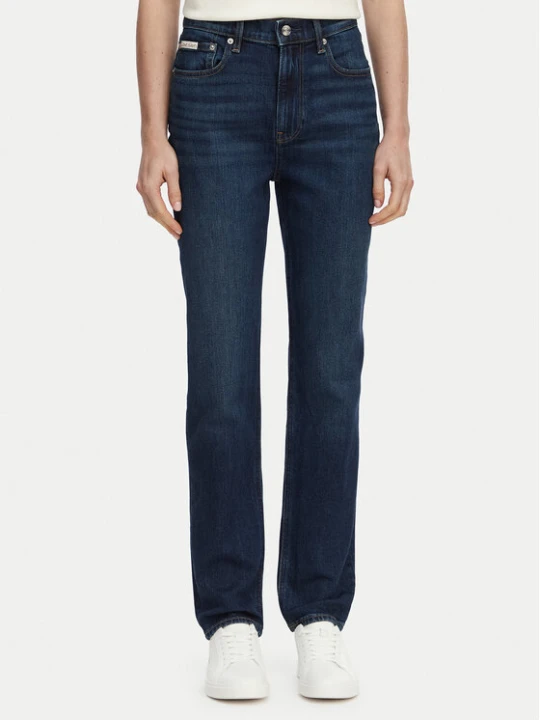 Zdjęcie produktu Calvin Klein Jeans Jeansy Thompson LV047D842G Granatowy Mom Fit