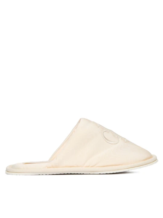 Zdjęcie produktu Calvin Klein Jeans Kapcie Slipper Satin Moire YW0YW02053 Écru Kremowy