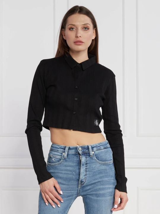 Zdjęcie produktu Calvin Klein Jeans Kardigan | Cropped Fit czarny