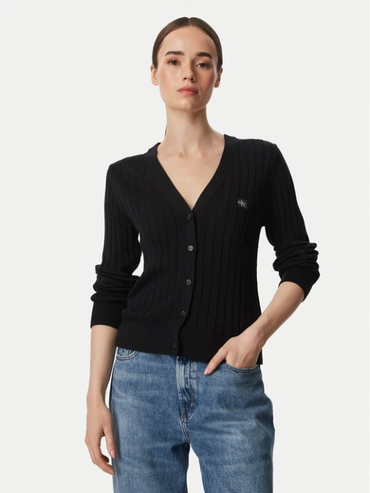 Zdjęcie produktu Calvin Klein Jeans Kardigan LV047H305G Czarny Regular Fit