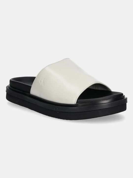 Zdjęcie produktu Calvin Klein Jeans klapki FLAT MOLDED SANDAL SLIDE biały