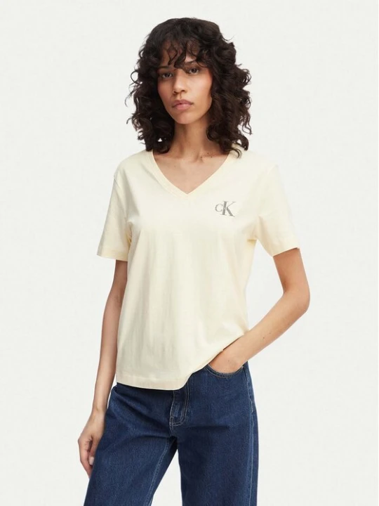 Zdjęcie produktu Calvin Klein Jeans Komplet t-shirtów LV047C906G Żółty jasny Regular Fit
