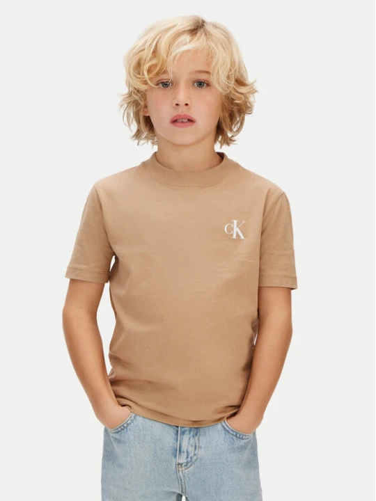 Zdjęcie produktu Calvin Klein Jeans Komplet t-shirtów LVCKSJA45B Beżowy Regular Fit