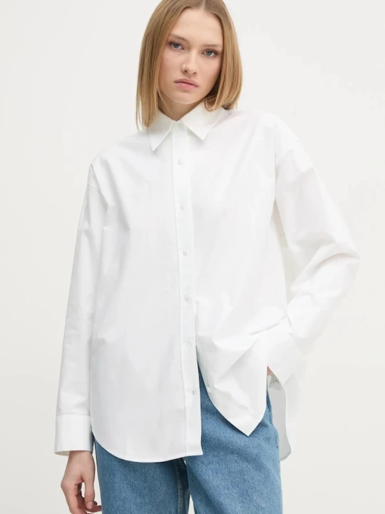 Zdjęcie produktu Calvin Klein Jeans koszula bawełniana beżowy
