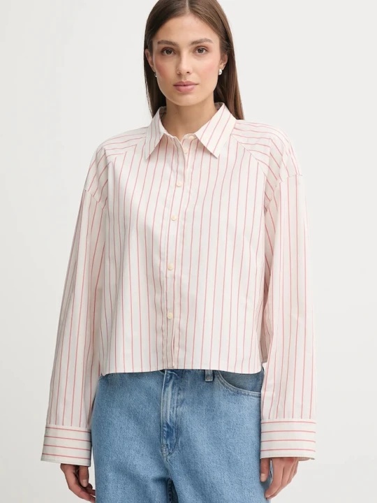 Zdjęcie produktu Calvin Klein Jeans koszula bawełniana beżowy