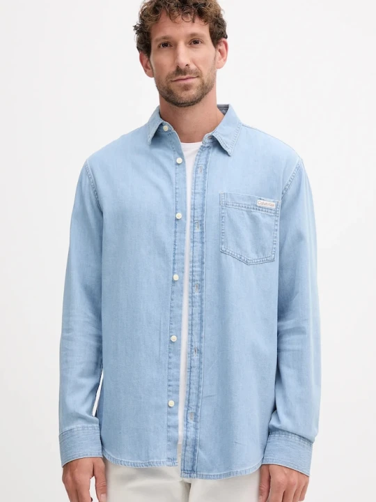 Zdjęcie produktu Calvin Klein Jeans koszula bawełniana niebieski