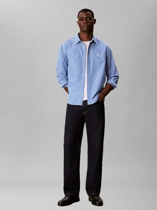 Zdjęcie produktu Calvin Klein Jeans koszula codzienna Mężczyźni Comfort Fit Bawełna (100%) niebieski