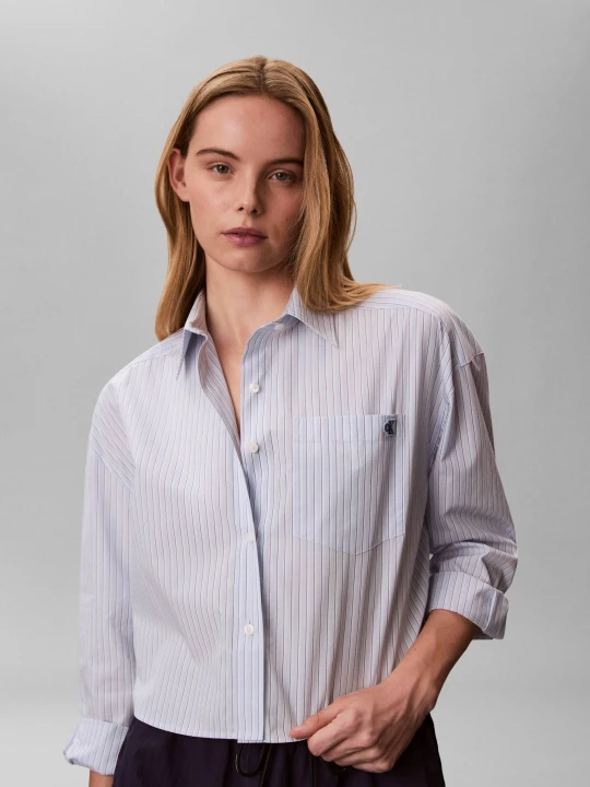 Zdjęcie produktu Calvin Klein Jeans Koszula | Cropped Fit błękitny